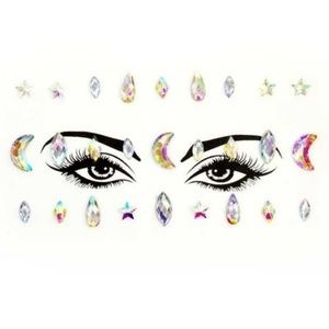 🌙 Moon Single Face Gem Jewel Stickers